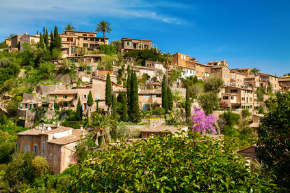 The picturesque village of Deià in the Sierra de Tramuntana